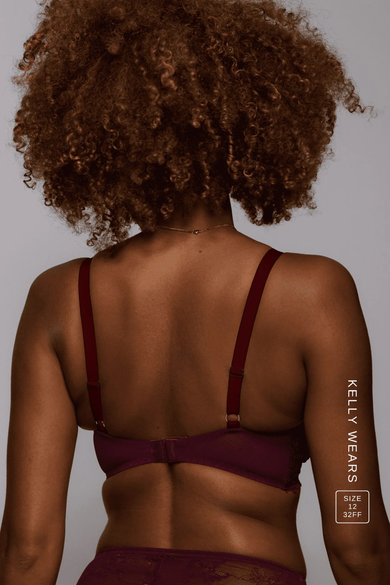 All Wonder, Push Up Bra & V Brazilian Set - Wine - Image 5