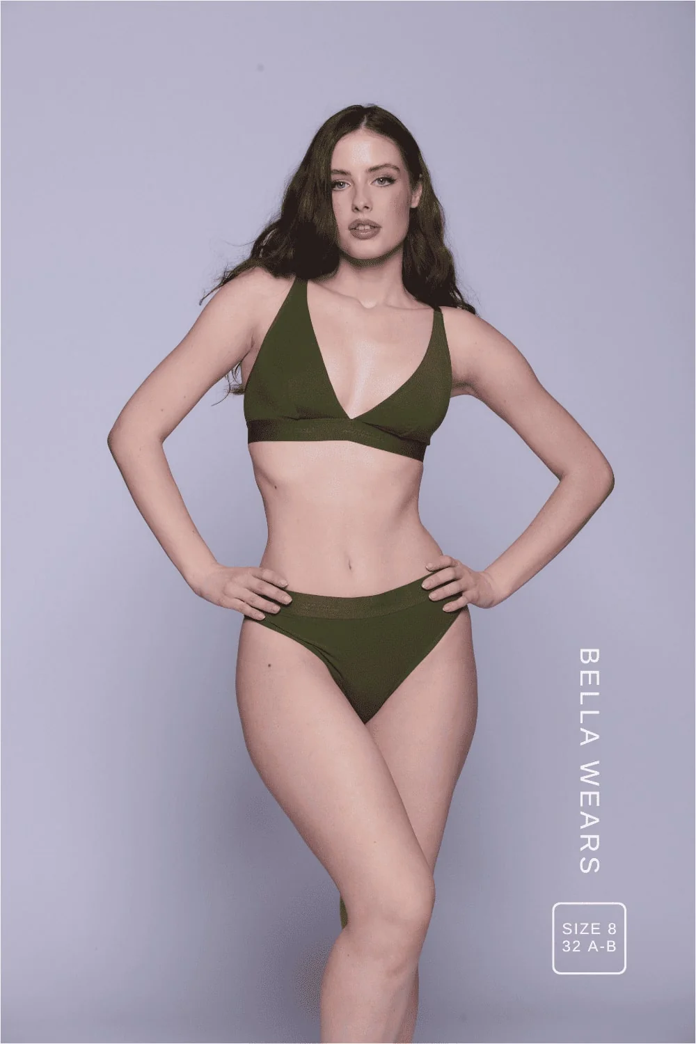 Everyday Eco Bralette & Brief Set - Khaki - Image 4
