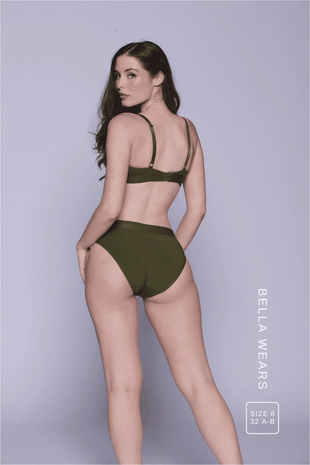 Everyday Eco Bralette & Brief Set - Khaki - Image 5