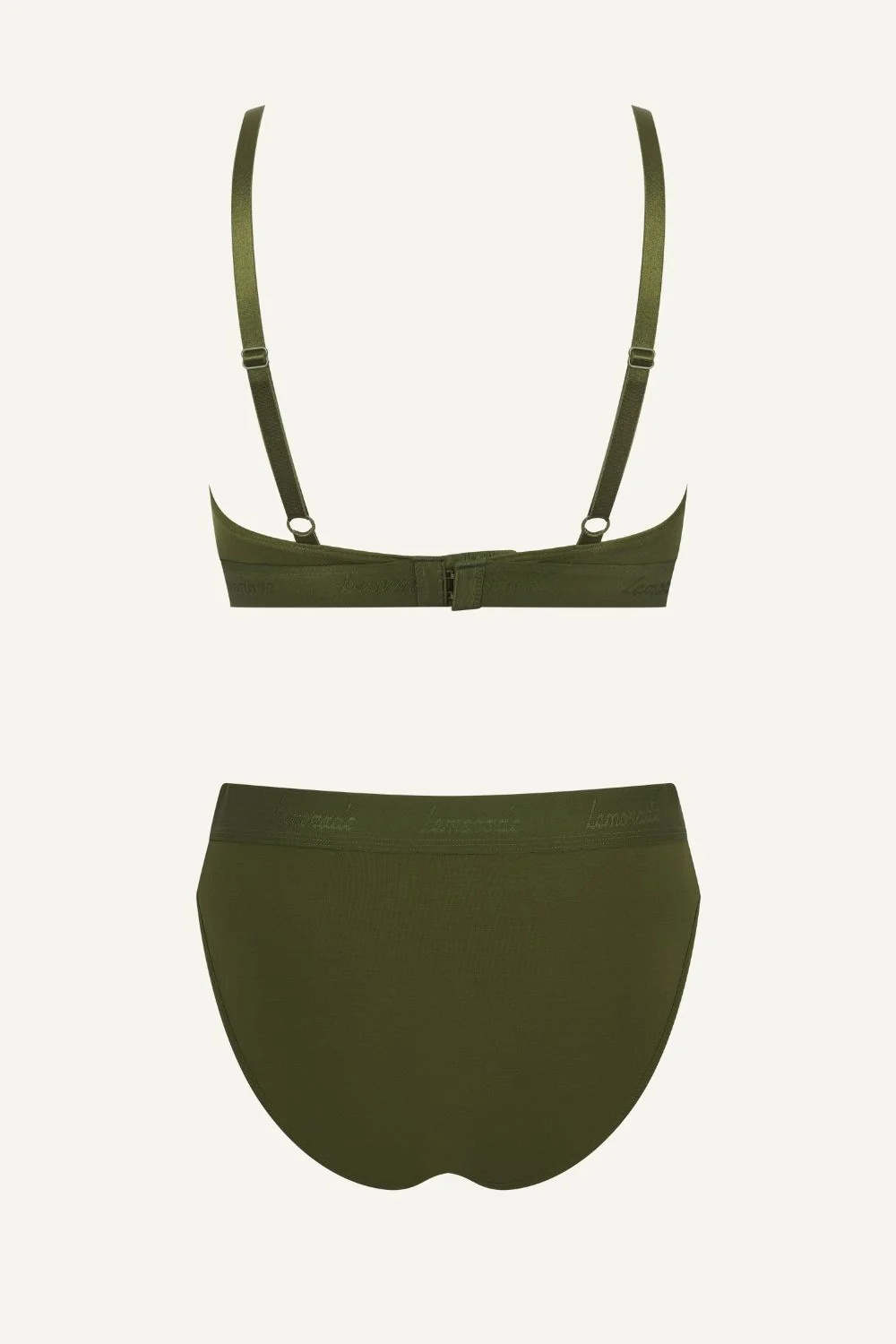 Everyday Eco Bralette & Brief Set - Khaki - Image 6