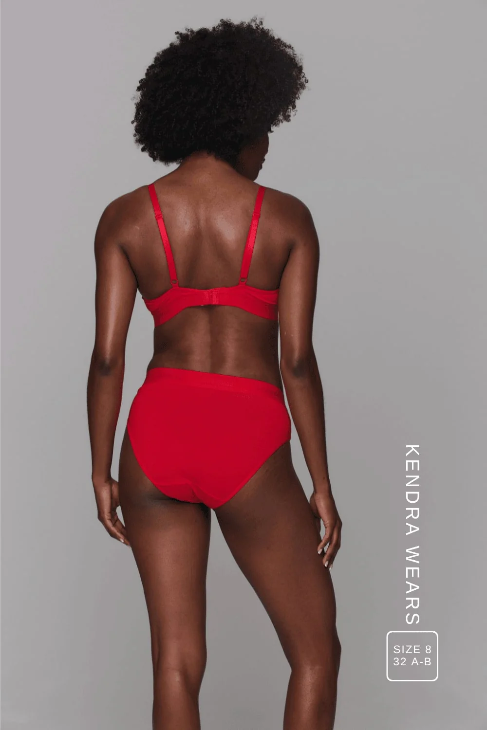 Everyday Eco Bralette & Brief Set - Red - Image 4