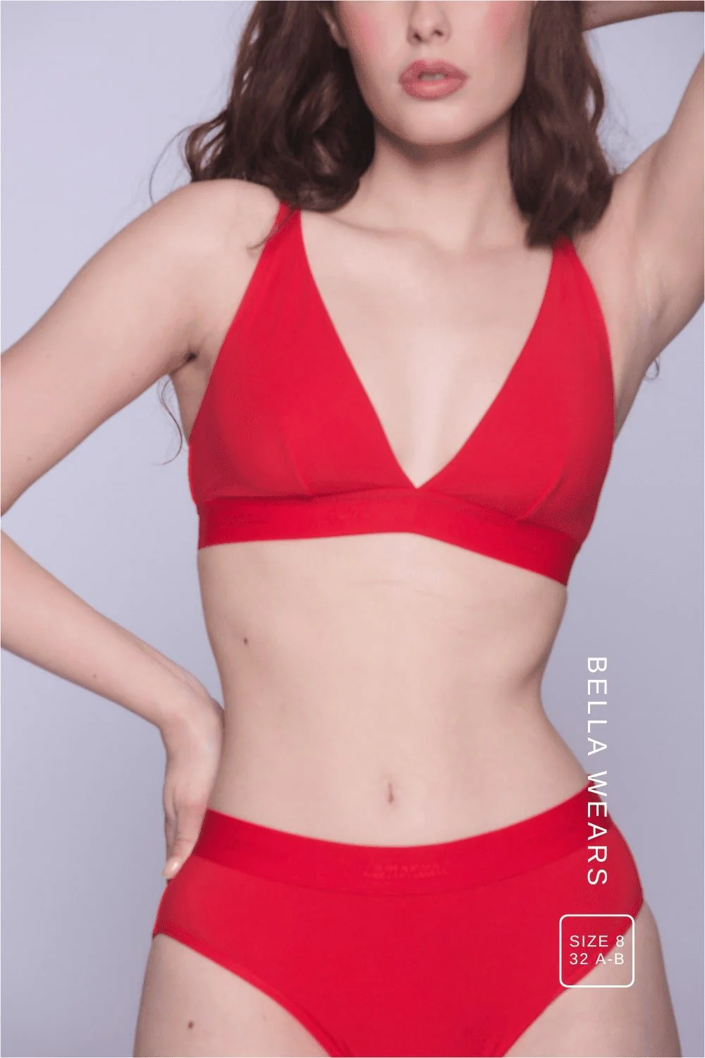 Everyday Eco Bralette & Brief Set - Red - Image 5