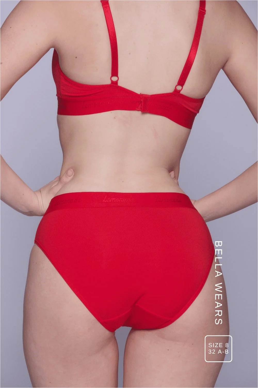 Everyday Eco Bralette & Brief Set - Red - Image 6