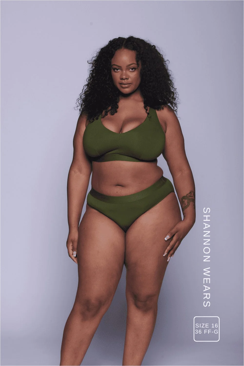 Everyday Eco Fuller Cup & Brief Set - Khaki - Image 3