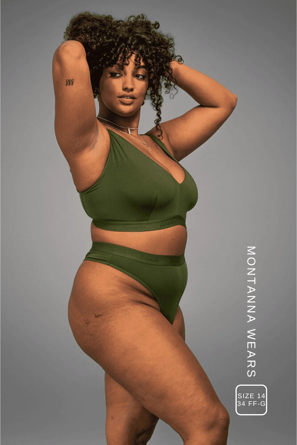 Everyday Eco Fuller Cup & Thong Set - Khaki - Image 5