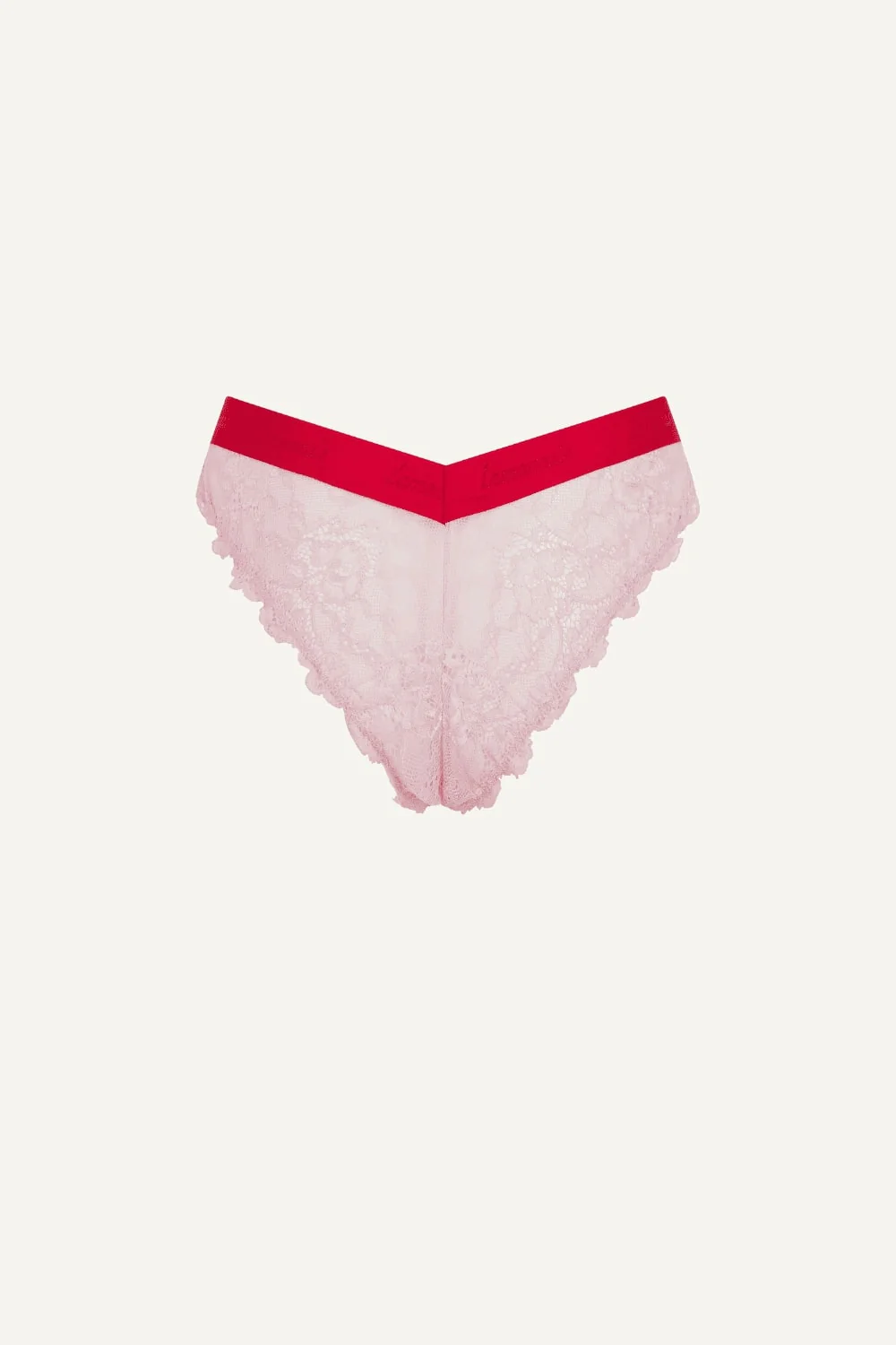Signature Lace V Brazilian - Light Pink - Image 7