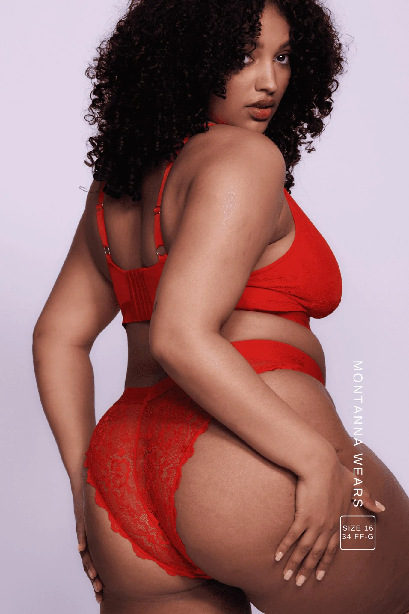 Signature Lace V Brazilian - Red - Image 6