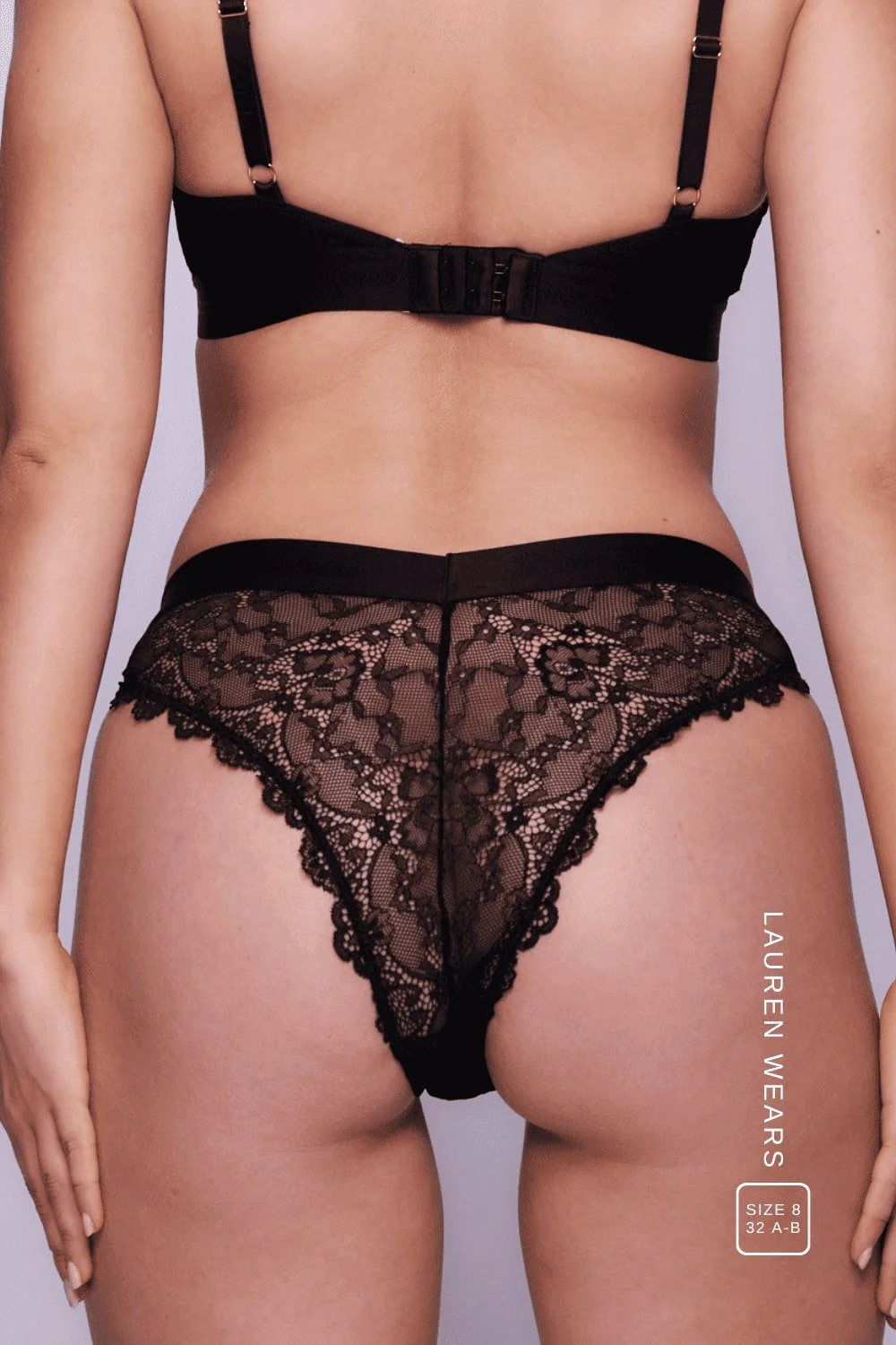 Signature Lace V Brazilian - Black - Image 3