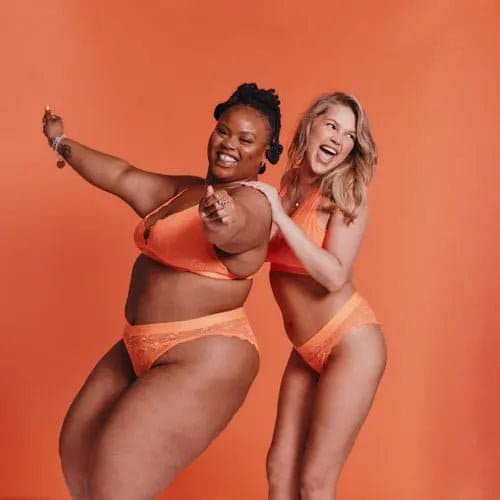 Signature Lace Brief - Neon Orange - Image 3