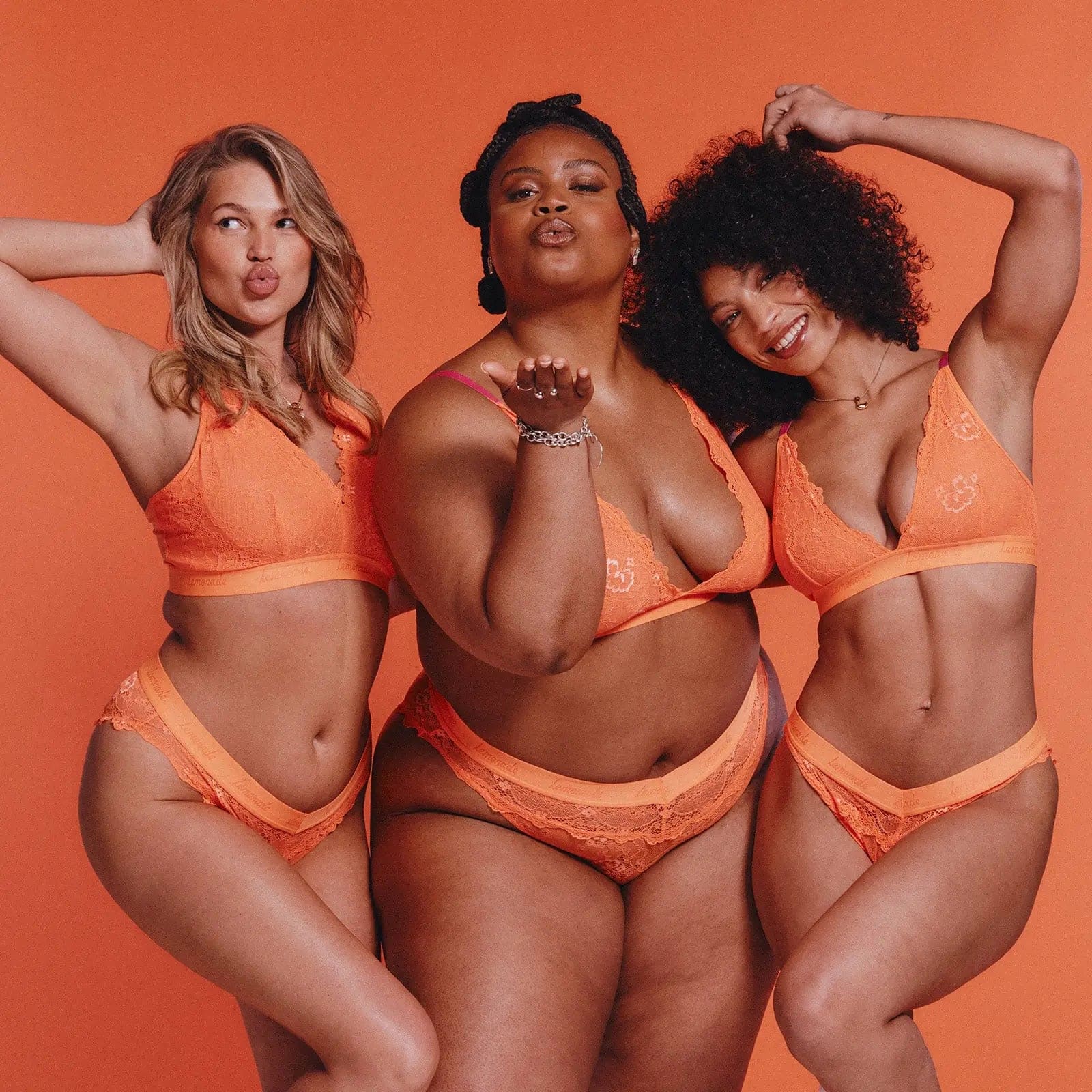 Signature Lace Brief - Neon Orange - Image 5