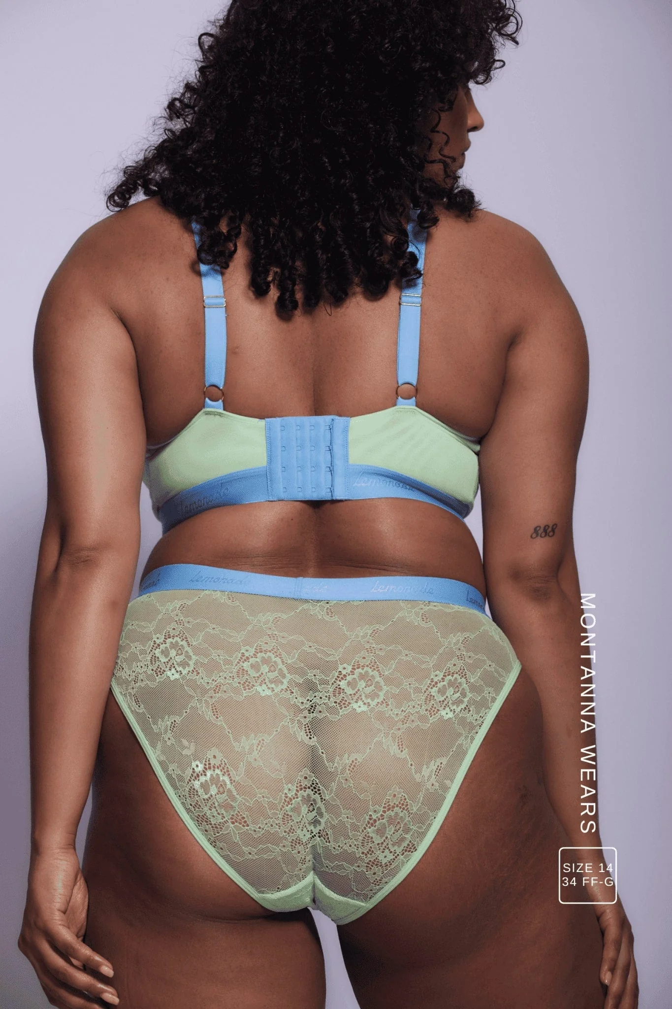 Signature Lace Brief - Pastel Green - Image 4