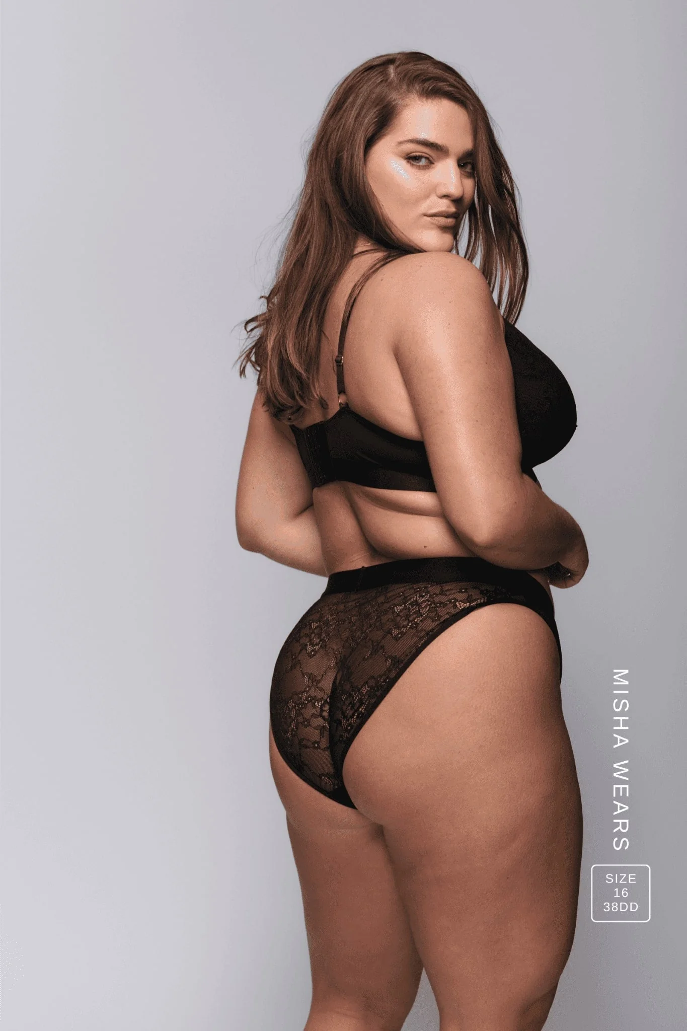 Signature Lace Fuller Cup & High Waisted Brief Set - Black - Image 3