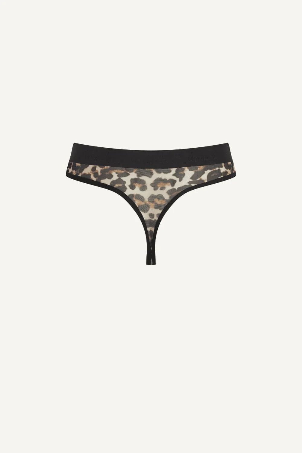 So Soft Mesh Thong - Leopard - Image 6