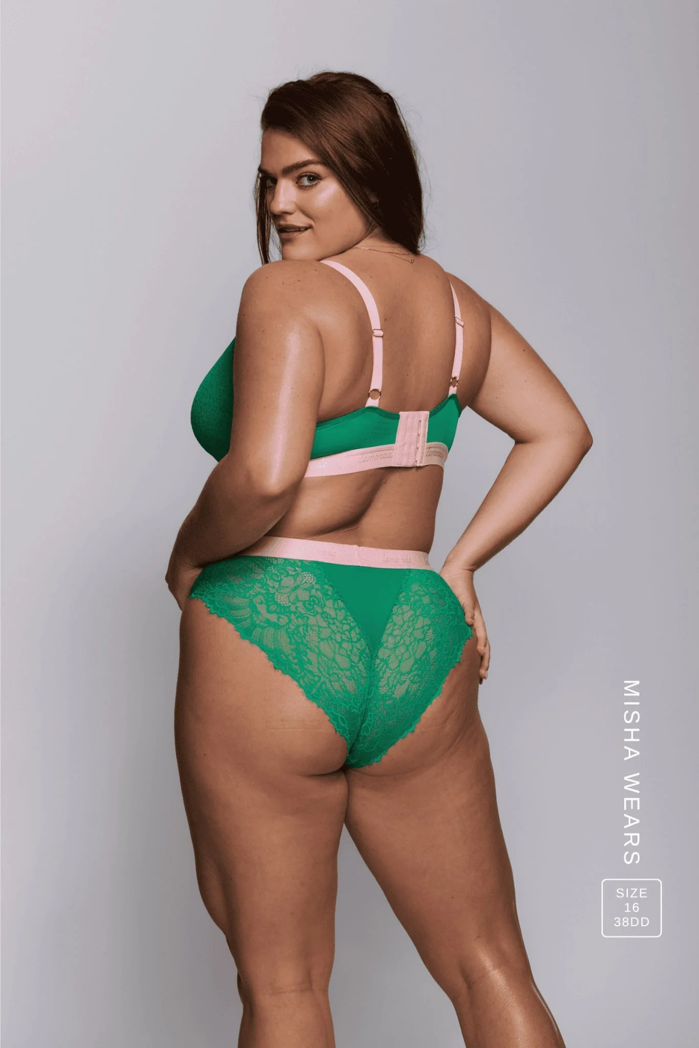 Synergy Lace Brief - Emerald - Image 4
