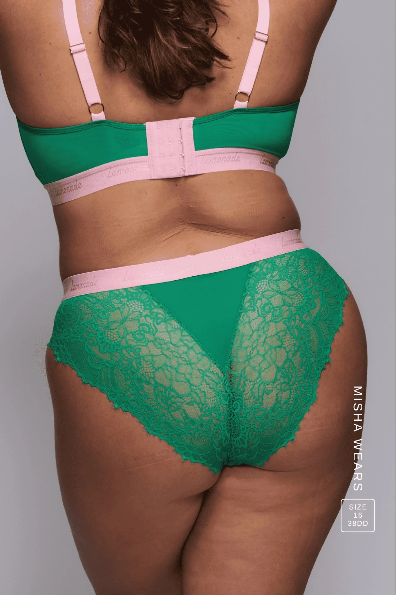 Synergy Lace Brief - Emerald - Image 6