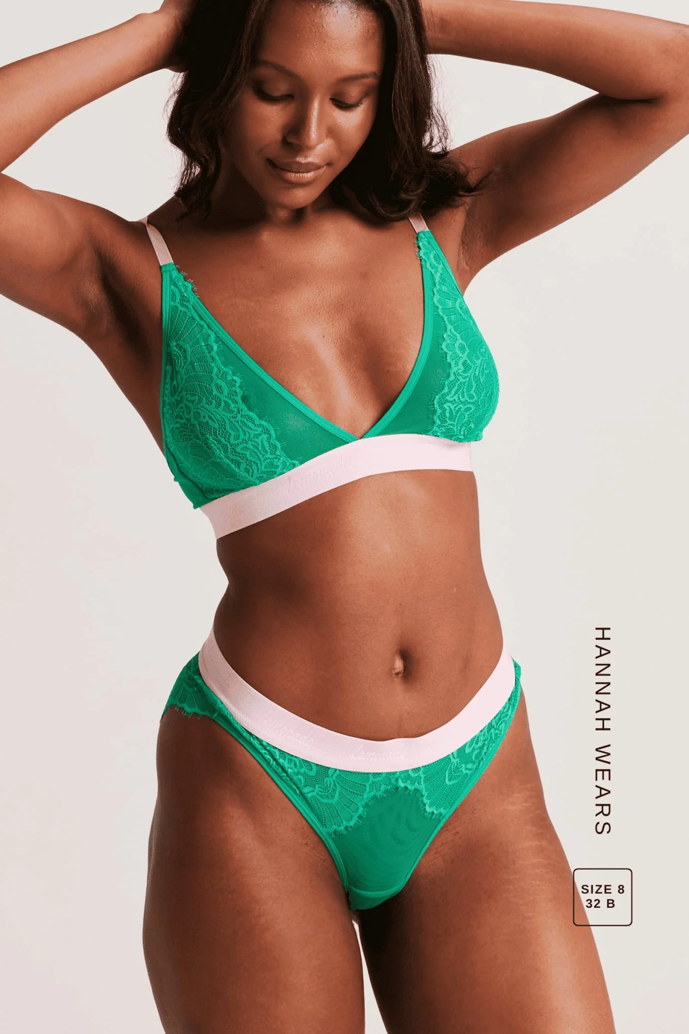 Synergy Lace Thong - Emerald - Image 4